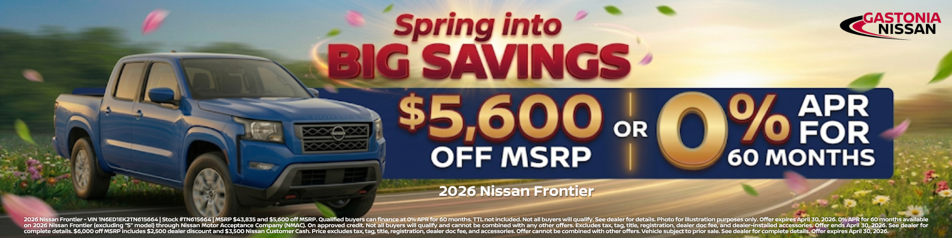 Gastonia Nissan April Incentives