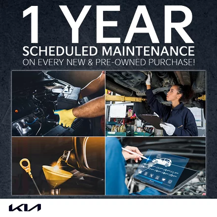 1 Year Scheduled Maintenance On Every New & Pre-Owned Purchase