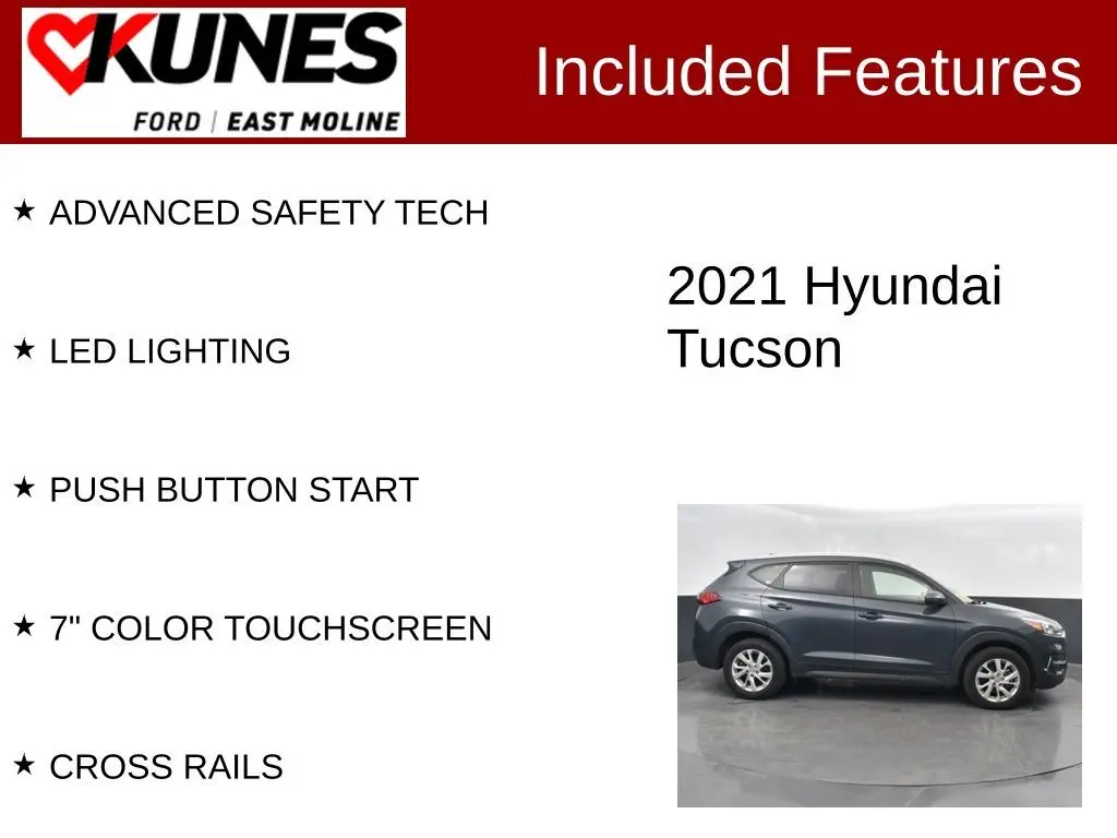Used 2021 Hyundai Tucson Value with VIN KM8J3CA48MU310289 for sale in East Moline, IL
