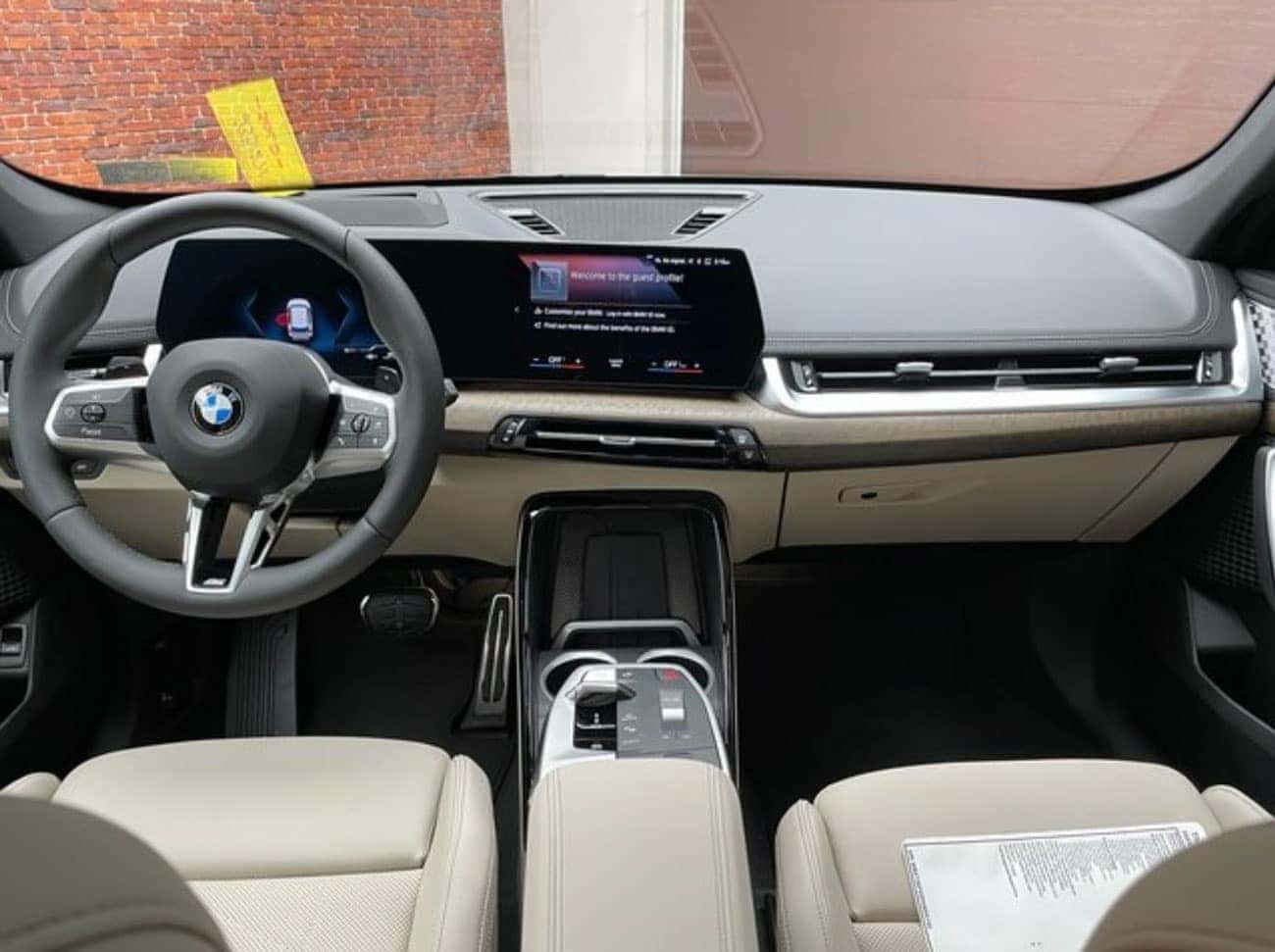 BMW X1 interior beige