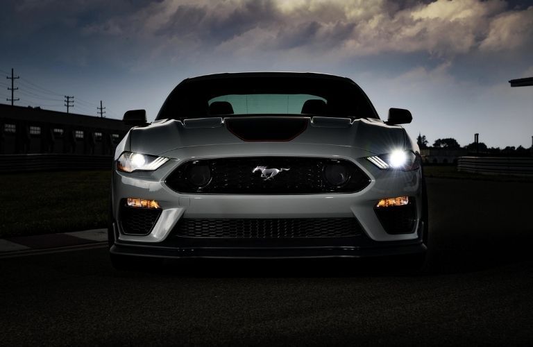 2022 Ford Mustang Front Grille at Night