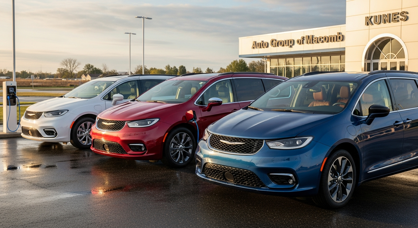 2026 Chrysler Pacifica research near Canton, IL at Kunes Auto Group of Macomb