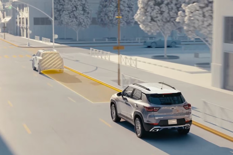 2026 Chevy Trailblazer Forward Collision Alert and Automatic Emergency Braking Simulation
