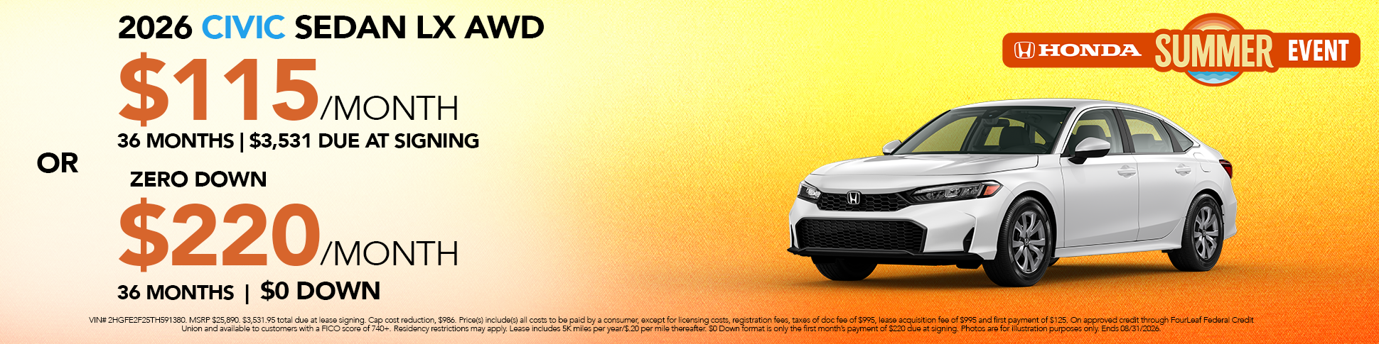 New 2026 Civic
