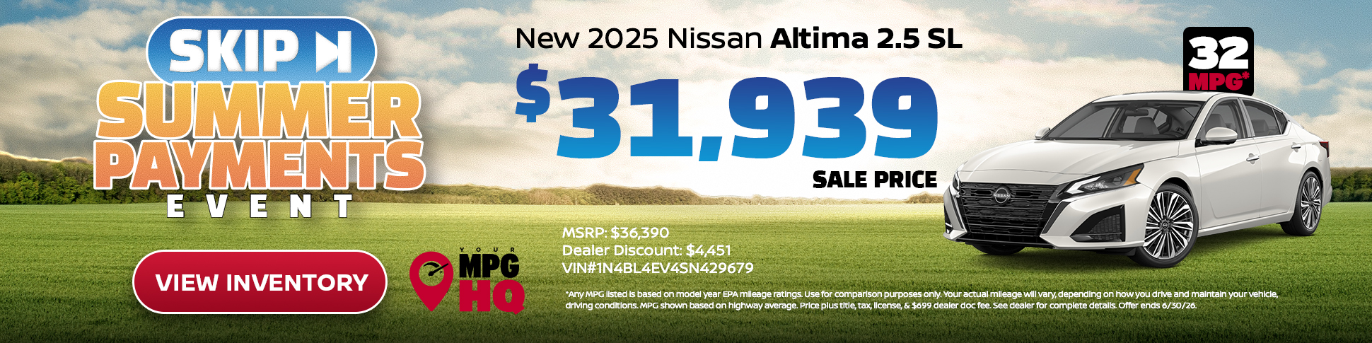 New 2026 Nissan Altima