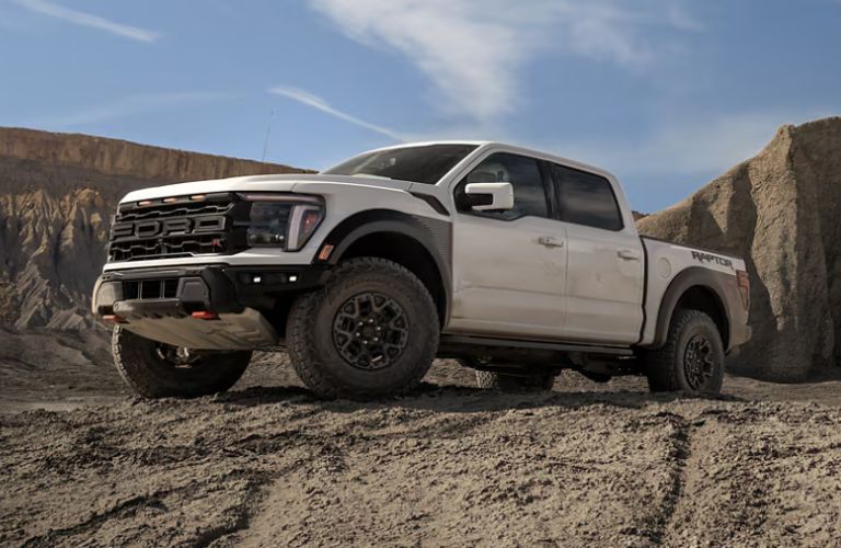 White 2024 Ford F-150 on a Desert Trail