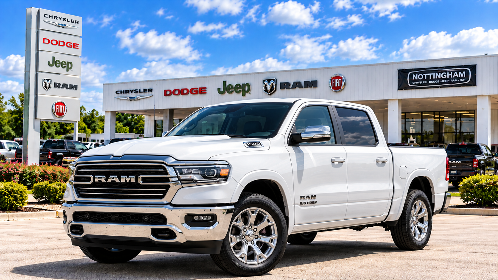 White RAM 1500 Big Horn for sale at Bonham Chrysler in Bonham, Texas