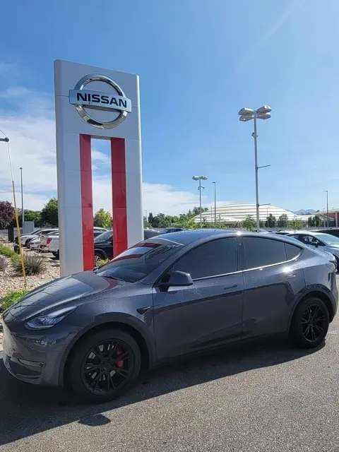 Used 2021 Tesla Model Y Long Range with VIN 5YJYGDEE5MF296280 for sale in North Salt Lake, UT