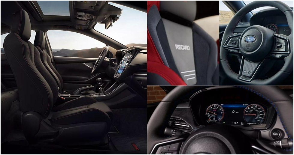 Subaru WRX interior comfort and technology