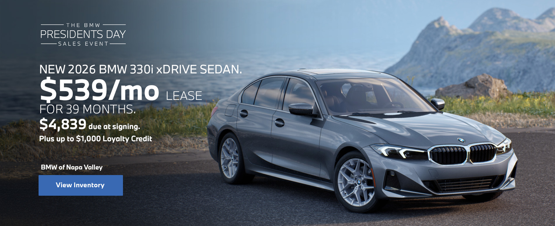 Lease for $539/month for 39 months  $4,839 due at siging  Plus up to $1,000 Loyalty Credit