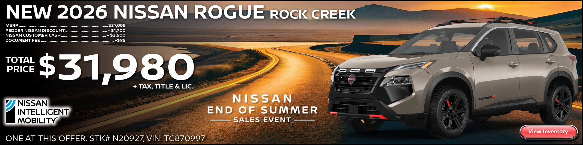 2026 Nissan Rogue SV