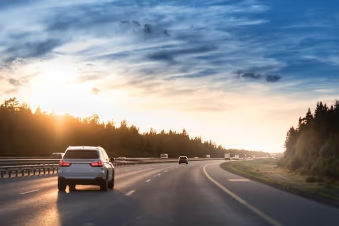 road trip and driving