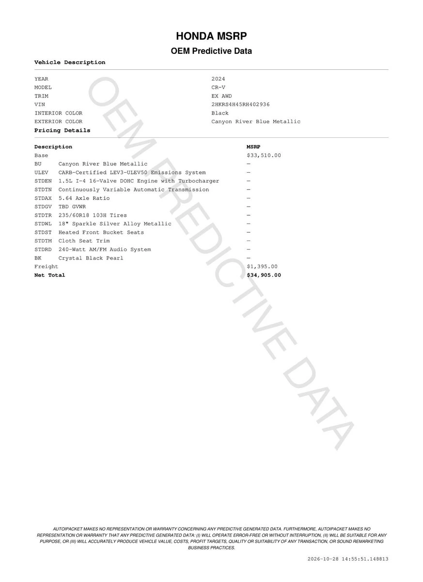 2024 Honda CR-V EX - Photo 11
