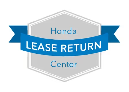 Honda Lease Return Center badge