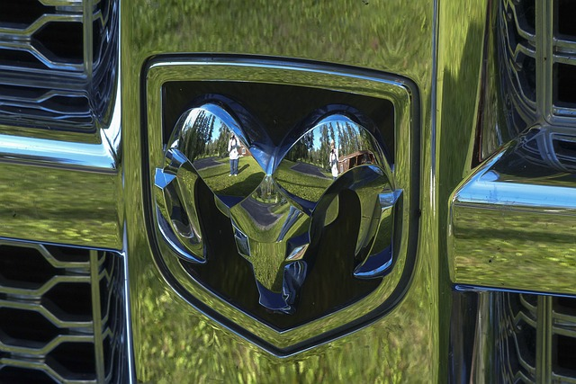 RAM Logo on front of truck