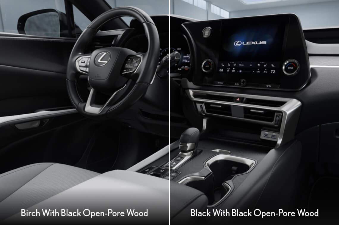 Birch With Black Open-Pore Wood/Black With Black Open-Pore Wood or Dark Graphite Aluminum
