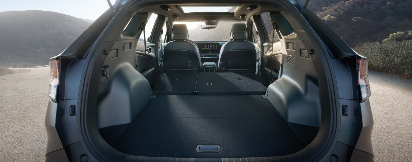 Rear cargo area in a 2025 Kia Sportage X-Pro Prestige for sale