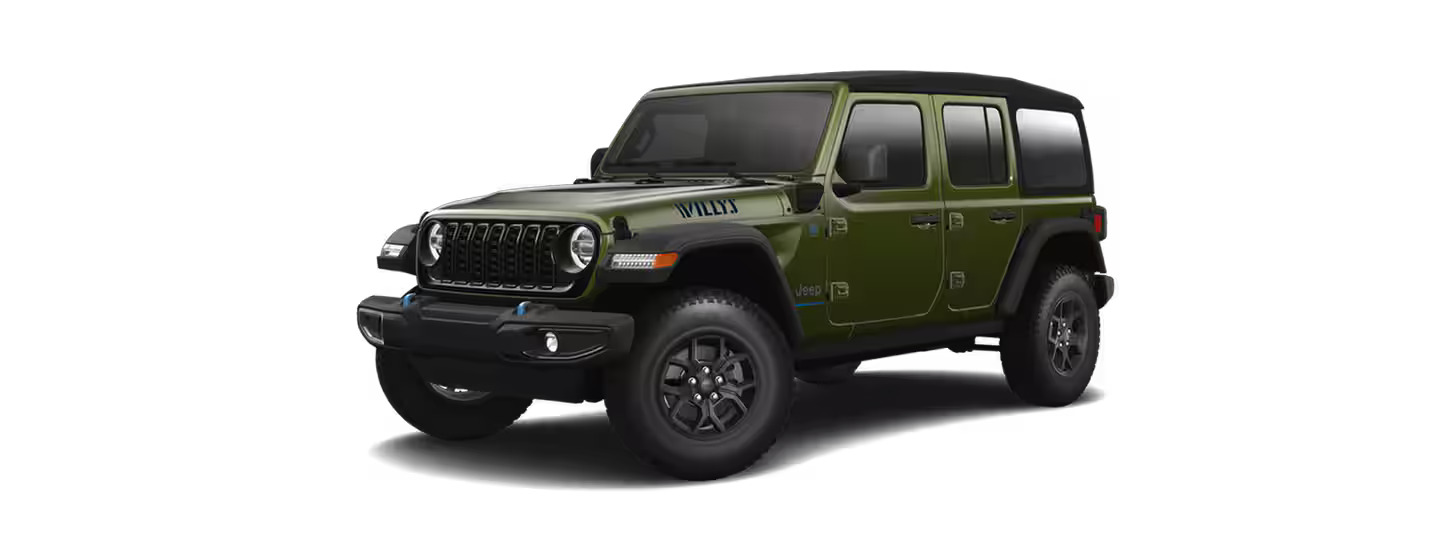 The 2024 Jeep Wrangler 4xe Willys trim level.