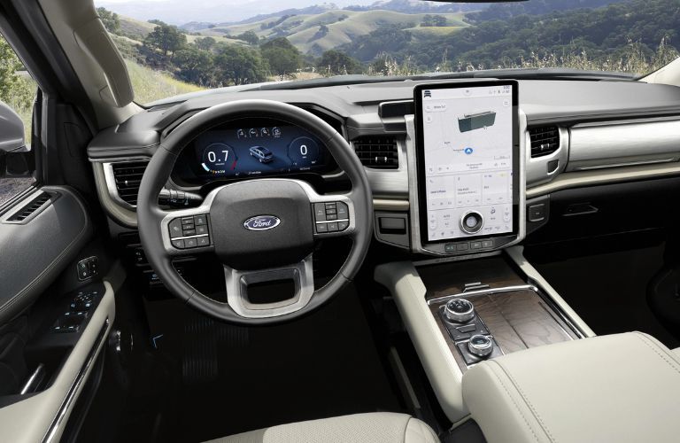 2023 Ford Expedition Steering Wheel and 15.5-inch Touchscreen Display