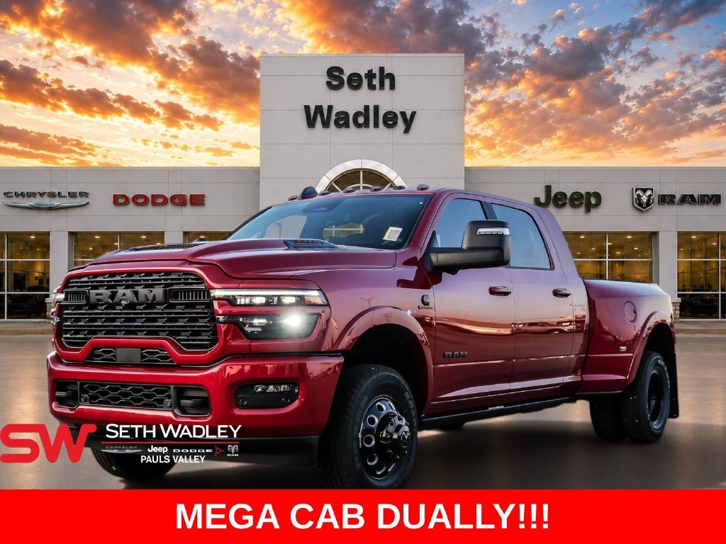 Ram 3500 dually pictured in dealership inventory