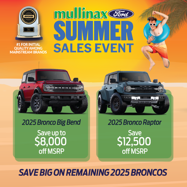 2025 Bronco Big Bend & 2025 Bronco Raptor: Save Big!