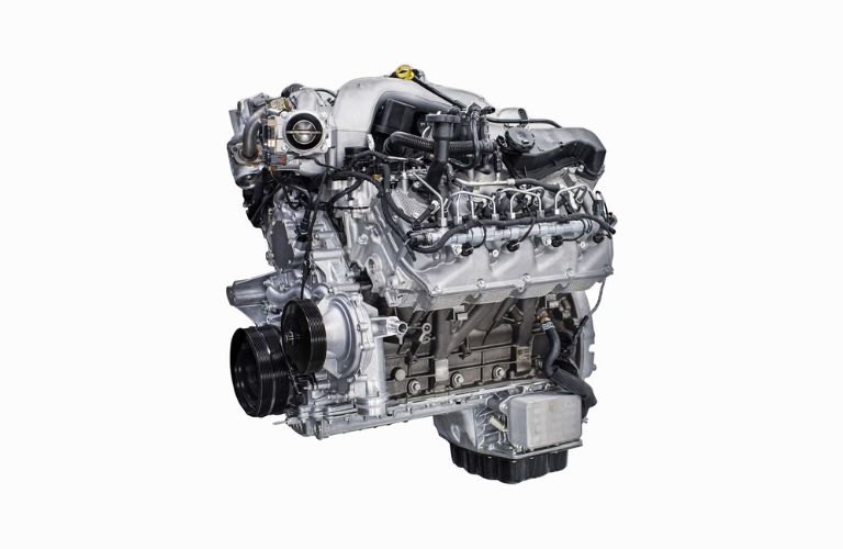 Ford Super Duty 6.8-Liter V-8 Gas Engine on a White Background