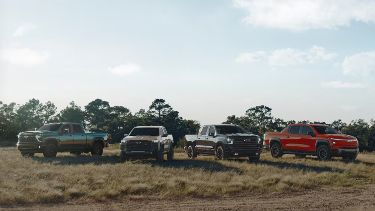 2026 Chevy Pickup Truck Lineup on Grassy Field