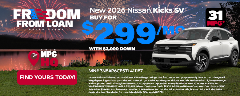 New 2026 Nissan Kicks