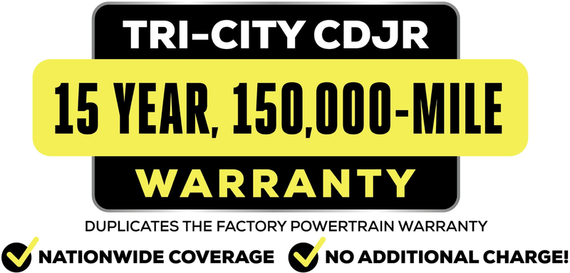 Tri-City CDJR 15 Year, 150,000-Mile Warranty