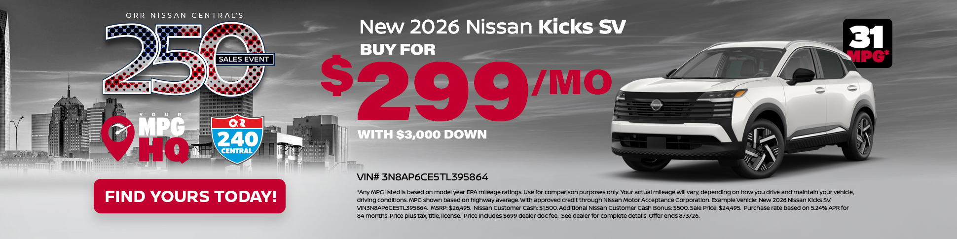 New 2026 Nissan Kicks
