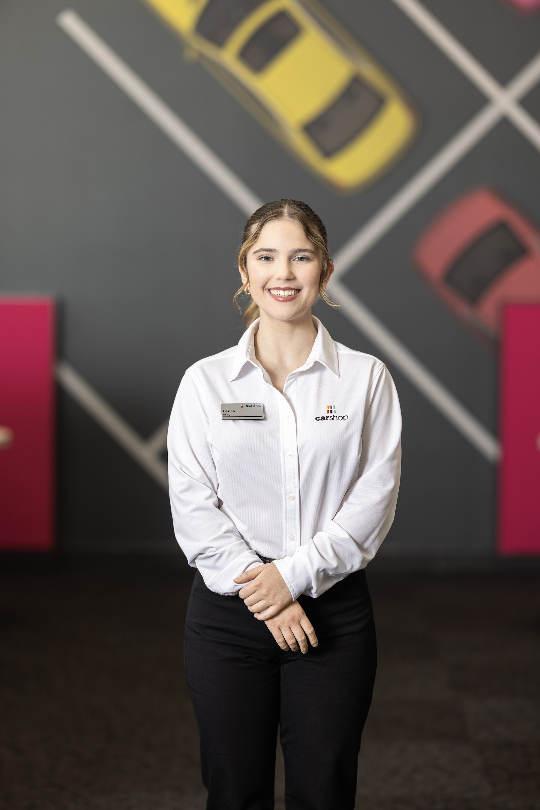 Carshop Associate smiling portrait