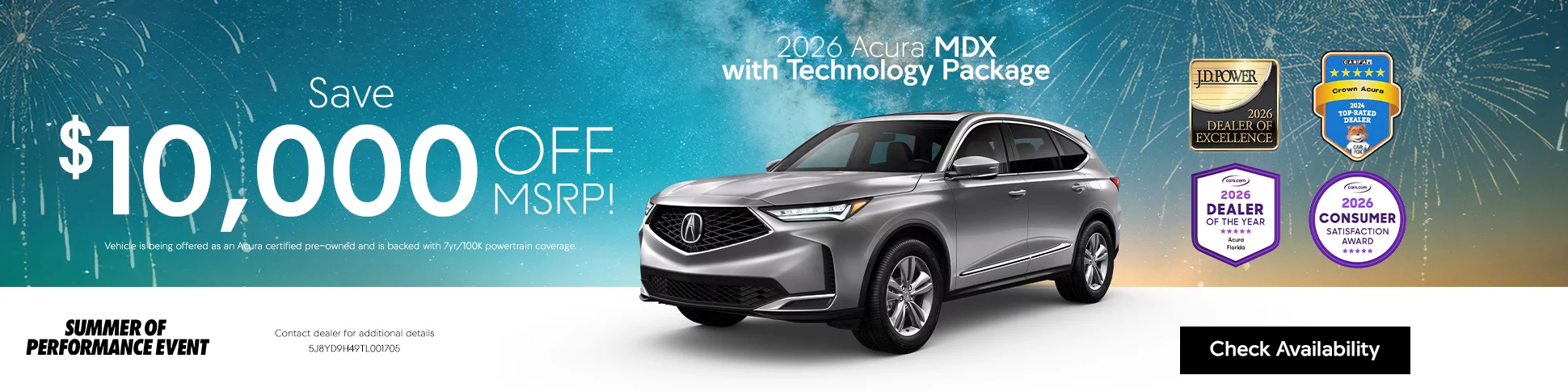 Save $10,000 OFF MSRP!