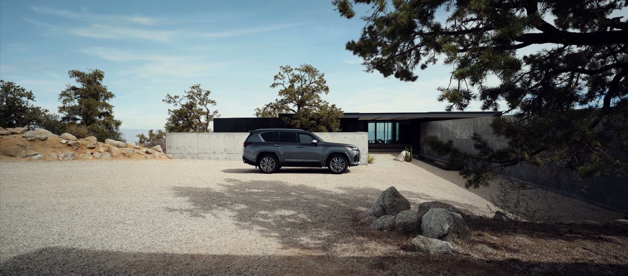 Lexus LX 700h Ultra Luxury shown in Manganese Luster.