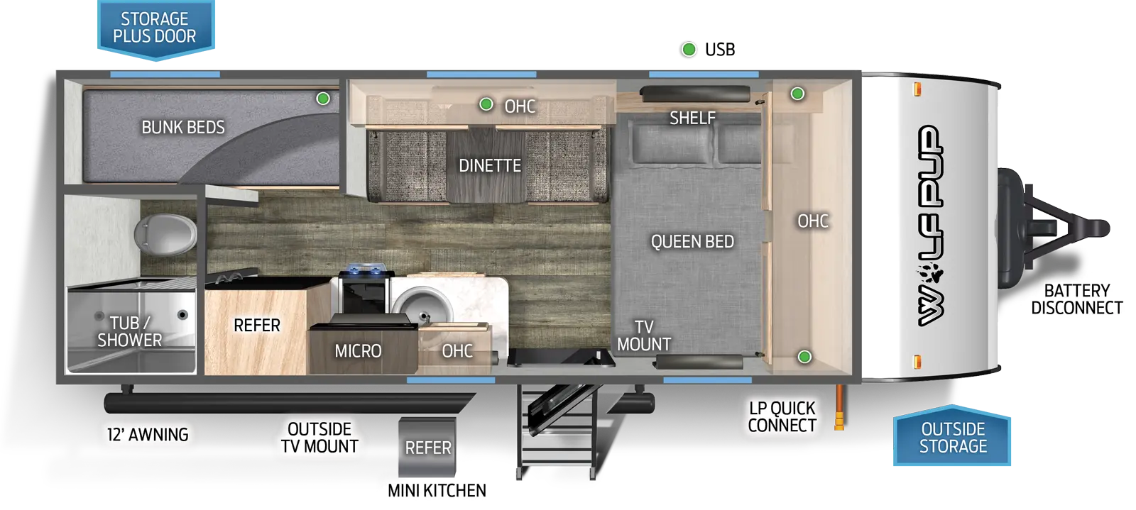 Wolf Pup Floor Plan