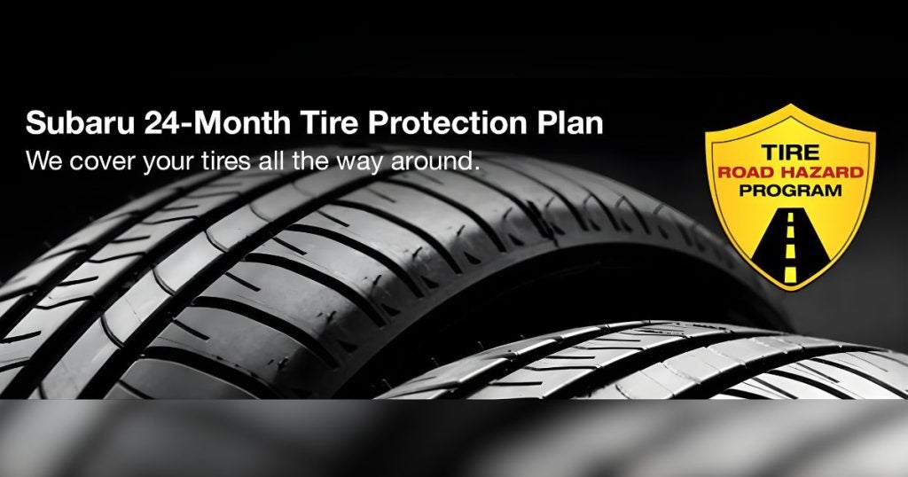 Every tire purchase at Dalton Subaru comes with a 24-month tire protection plan.