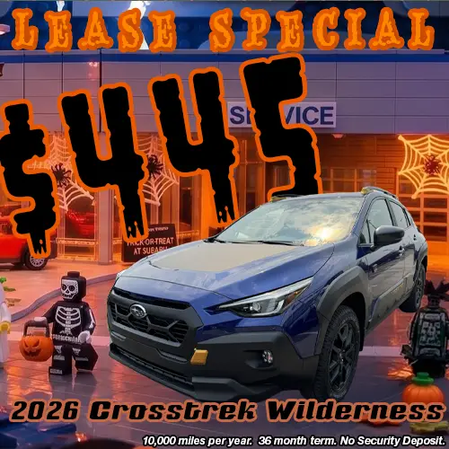 Lease this 2026 Subaru Crosstrek Wilderness for only $445/mo at Twin Falls Subaru this October.