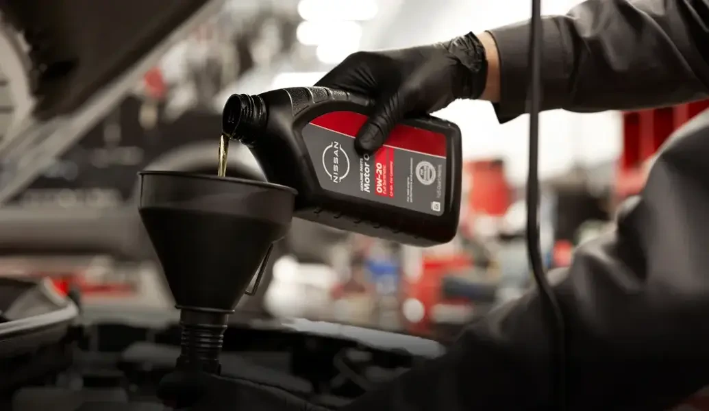 Nissan oil change service