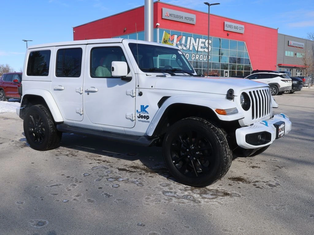 Used 2021 Jeep Wrangler Unlimited High Altitude 4XE with VIN 1C4JJXP65MW716898 for sale in Madison, WI