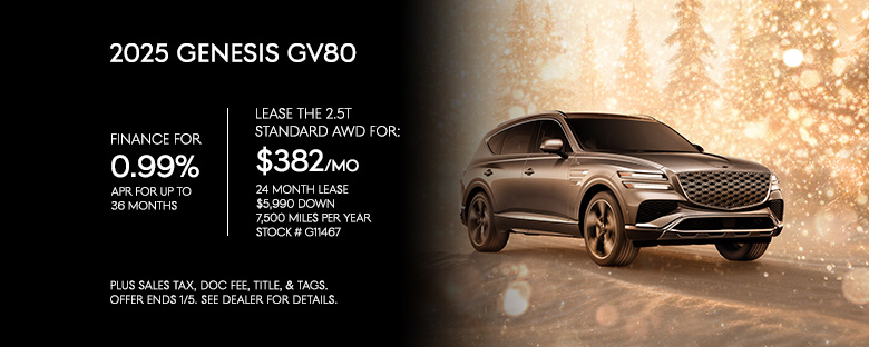 2025 Genesis GV80 Finance & Lease Offers