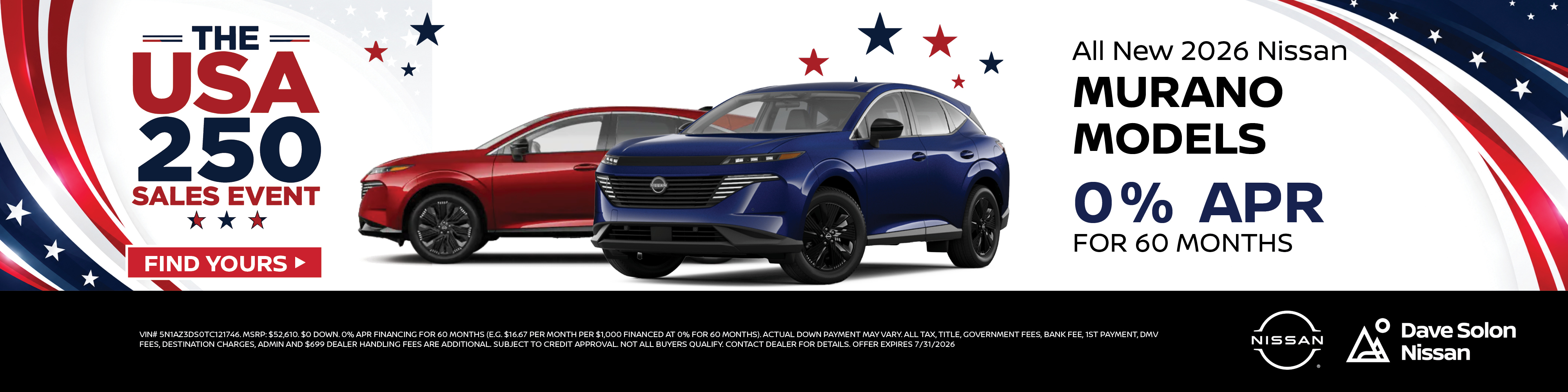 All New 2026 Nissan Murano Models