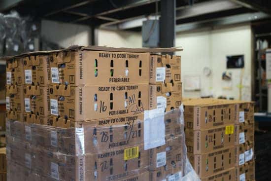 boxed turkeys at Masano Auto Park