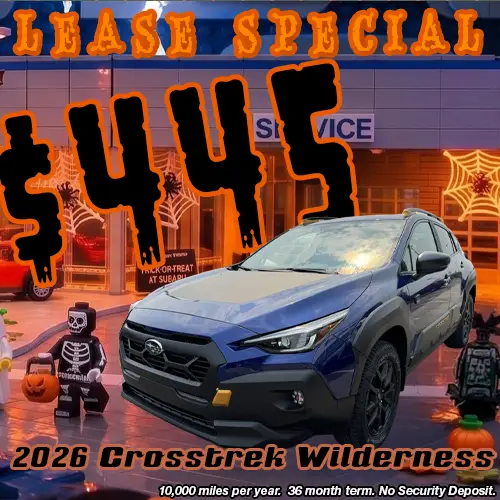 Lease this 2026 Subaru Crosstrek Wilderness for only $445/mo at Twin Falls Subaru this October.