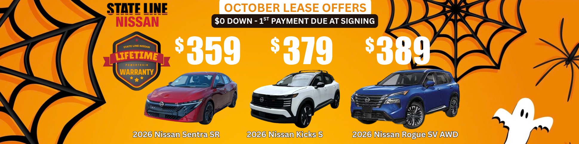 STATE LINE NISSAN OCT LEASE OFFERS