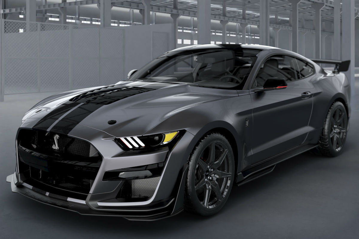 front-view-of-a-2020-Ford-Mustang-Shelby-GT500