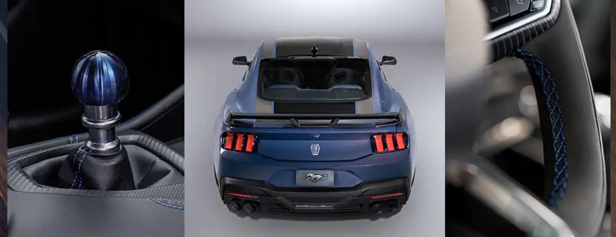 2024 Ford Mustang Dark Horse Blue Ember Indigo Blue Interior Exterior Color