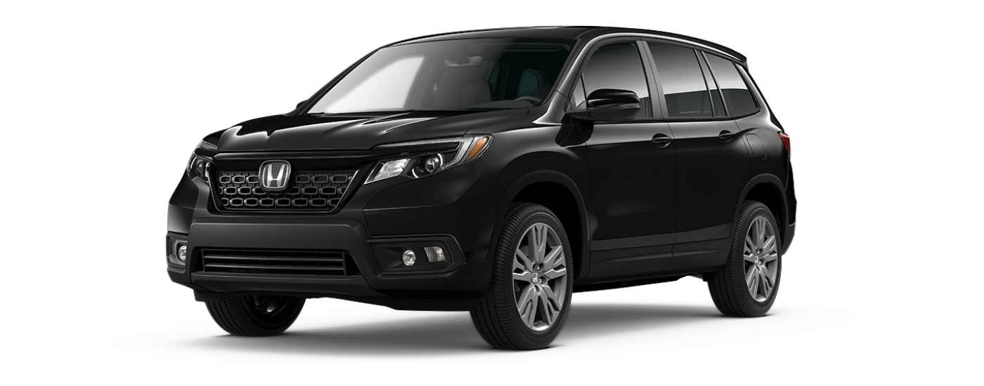 Black 2021 Honda Passport EX-L angled left