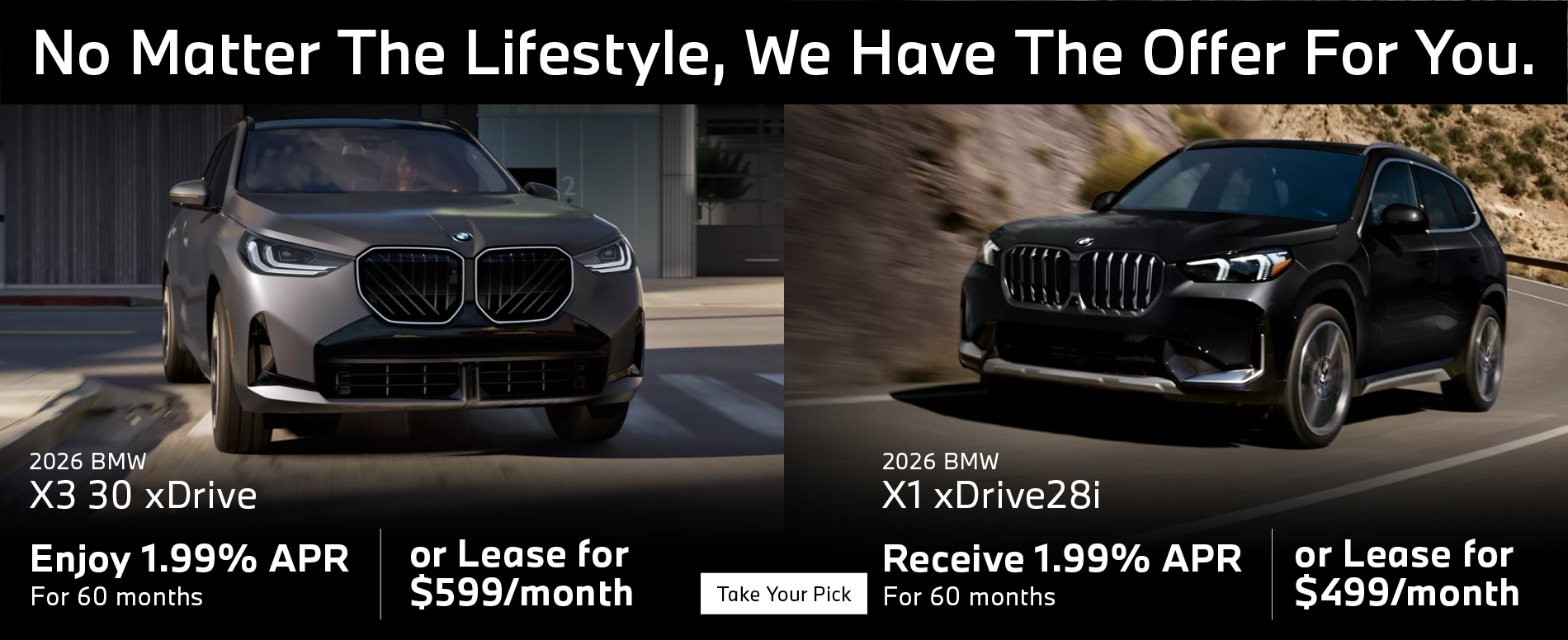 2026 BMW X3 30 xDrive, 2026 BMW X1 xDrive28i