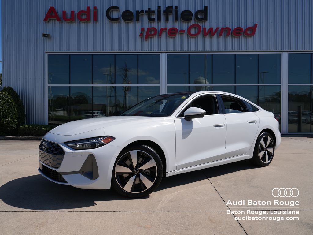 Glacier White 2025 Audi A5 Sedan All-Wheel Drive Automatic