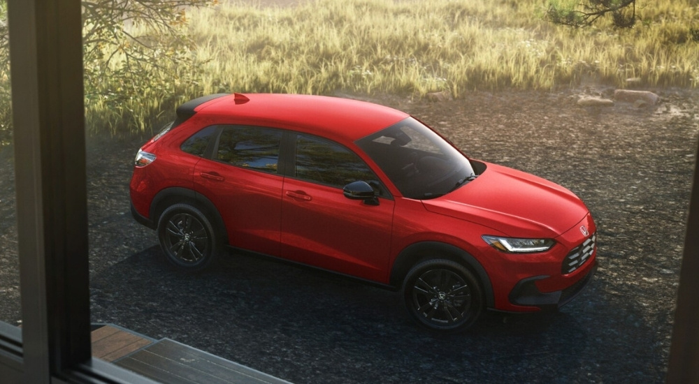 Red 2026 Honda HR-V Sport parked on a driveway