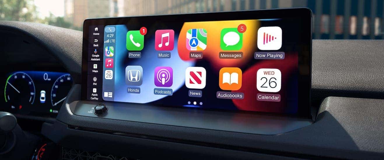 Infotainment and digital gauge cluster on a 2025 Honda Accord for sale near Greece.